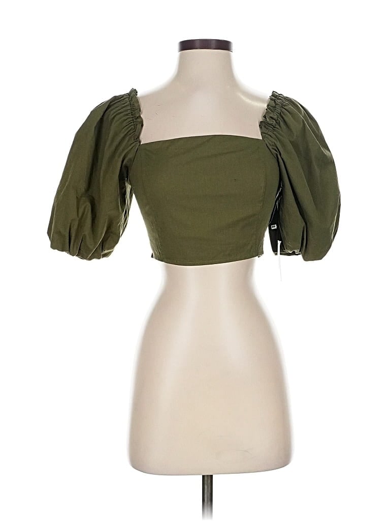 Pre-owned Jason Wu Short Sleeve Blouse In Green