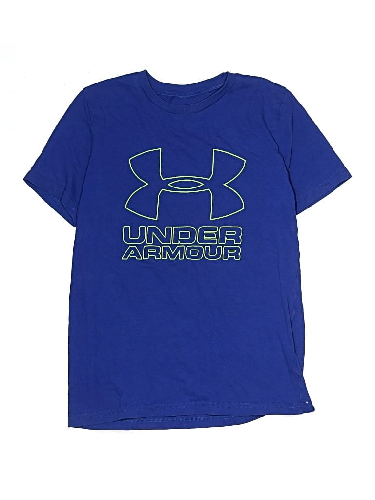 Pre-owned Under Armour Kids' Short Sleeve T-shirt In Blue