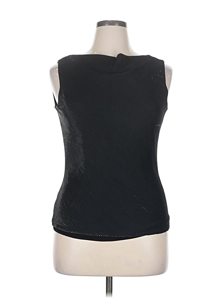 Pre-owned Liz Claiborne Collection Sleeveless Blouse In Black
