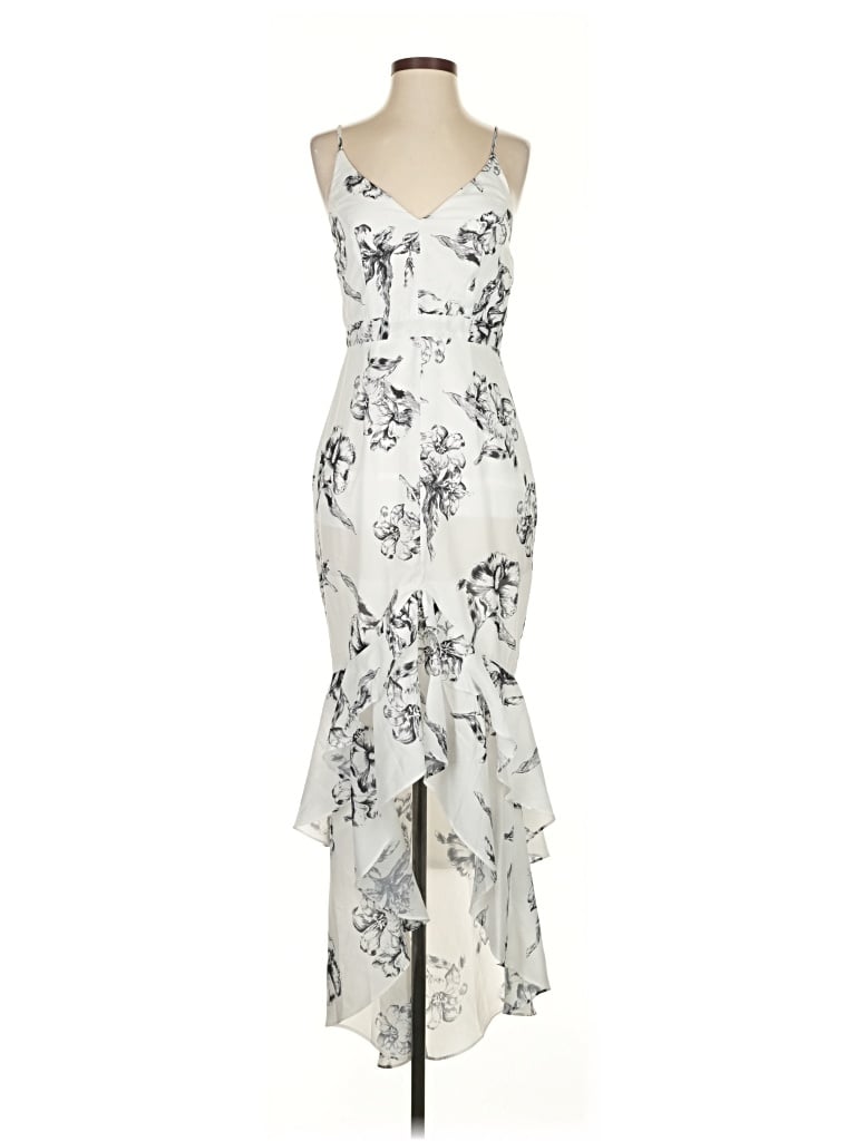 Pre-owned Lulus Cocktail Dress In Silver