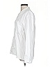 Zara Solid White Long Sleeve Button-Down Shirt Size S - photo 5