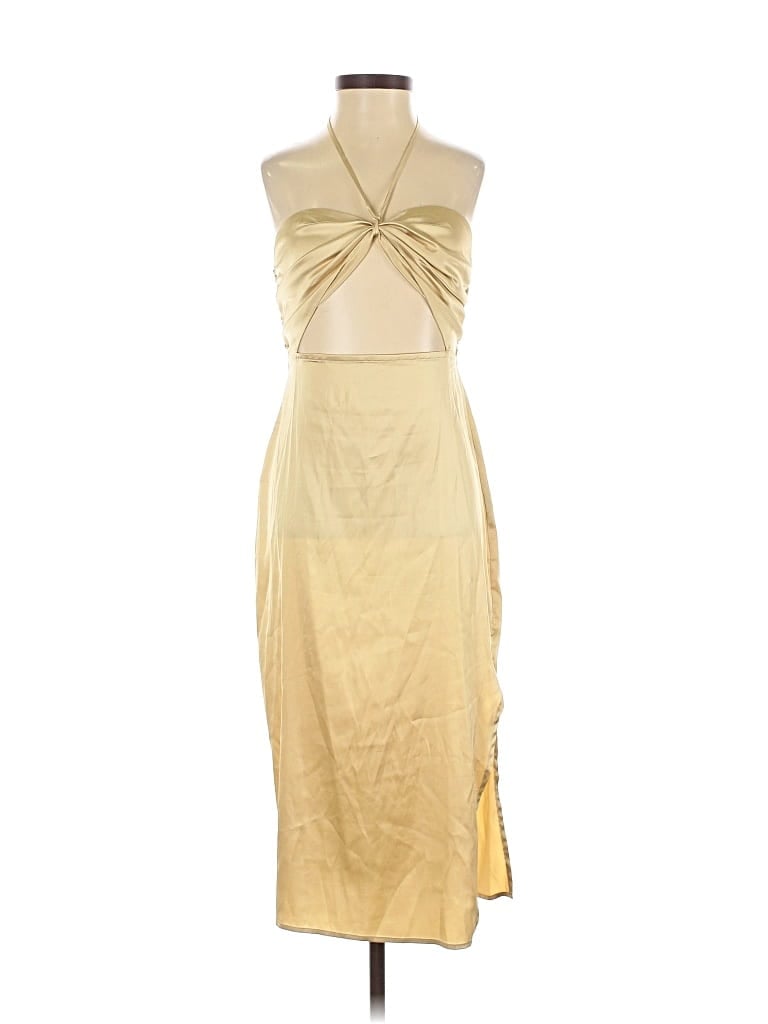 Pre-owned Danielle Bernstein Cocktail Dress In Gold