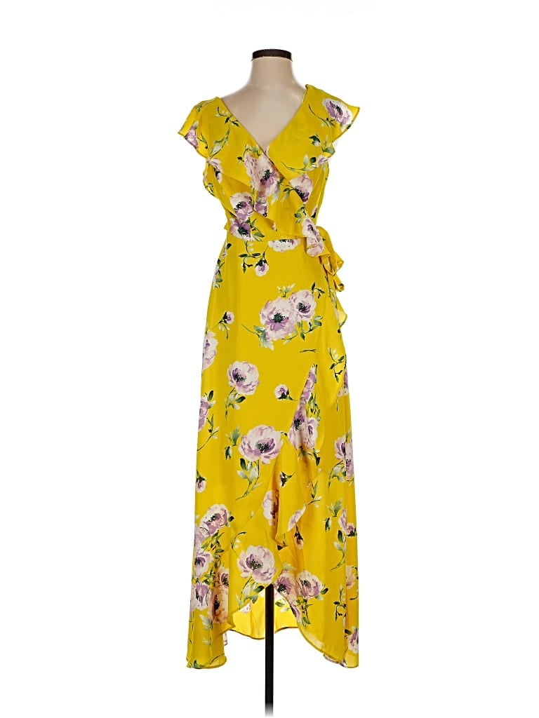 Pre-owned Leith Casual Dress In Yellow