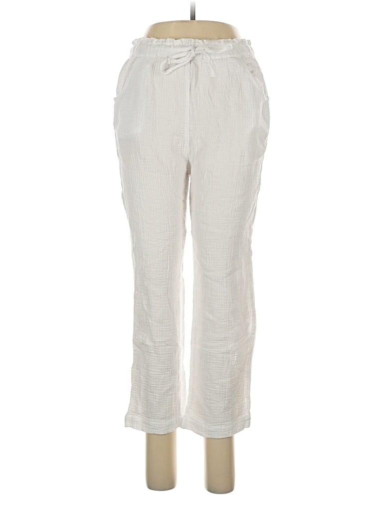Pre-owned Olivaceous Casual Pants In White