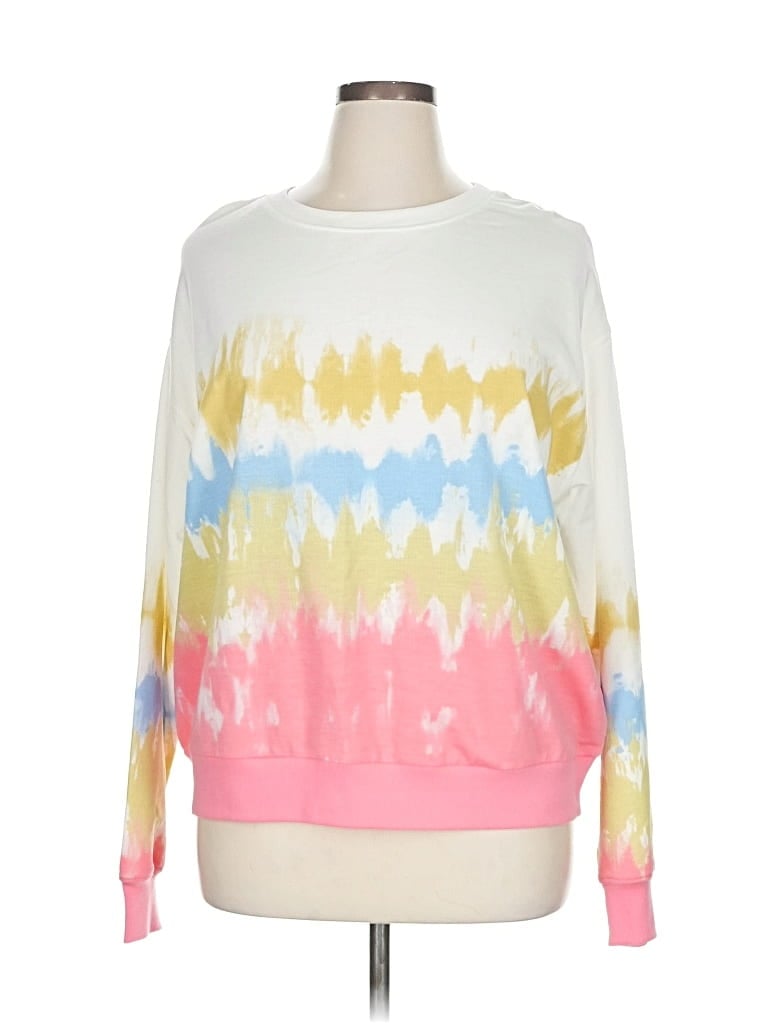 Pre-owned Hybrid Apparel Sweatshirt In White