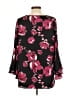 K. Jordan 100% Polyester Black 3/4 Sleeve Blouse Size L - photo 2