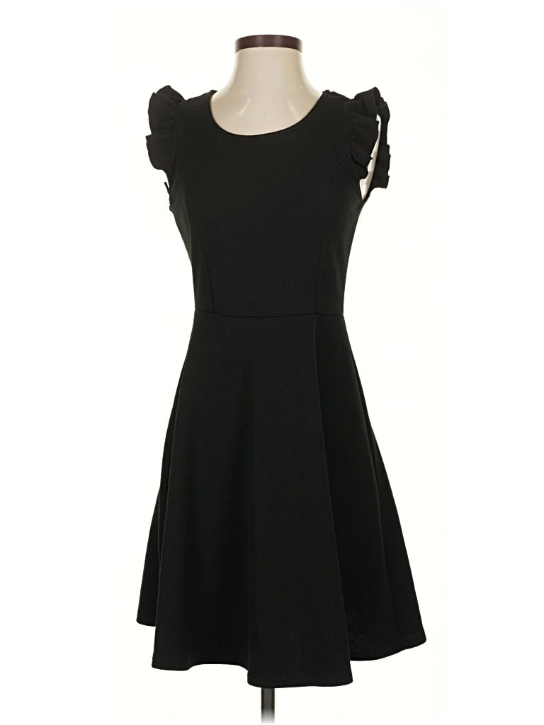 Pre-owned Caution To The Wind Casual Dress In Black