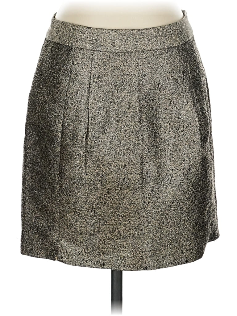 Pre-owned Fossil Formal Skirt In Gray