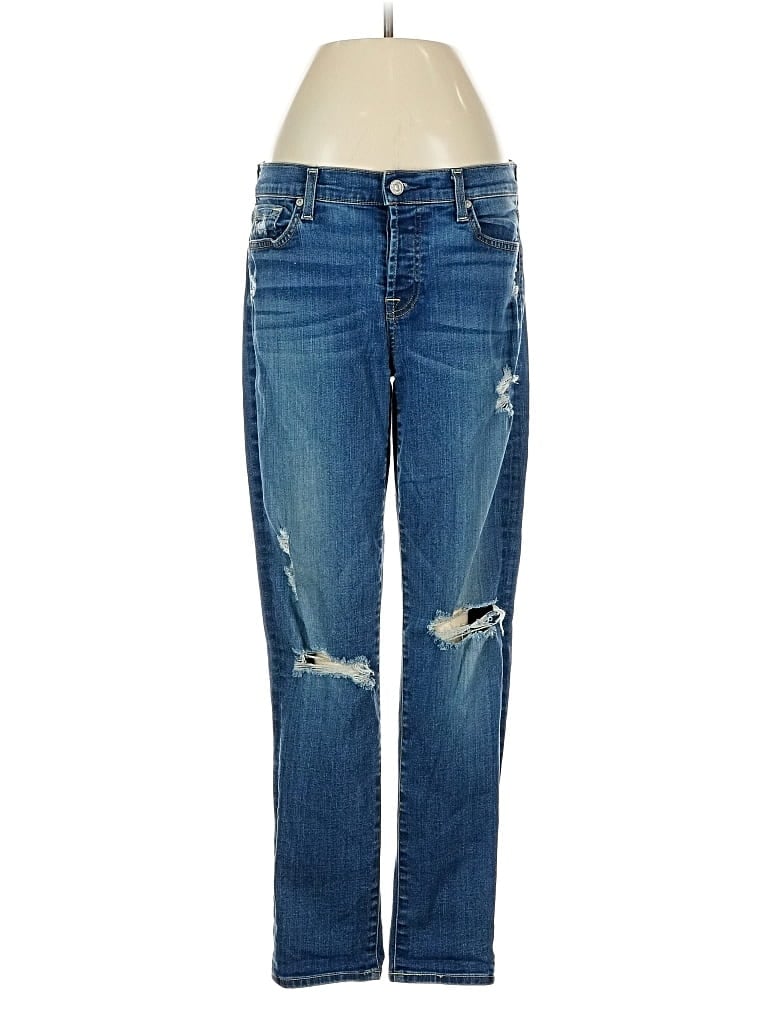 Pre-owned 7 For All Mankind Jeans In Blue