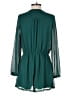 Express 100% Polyester Solid Green Romper Size S - photo 2