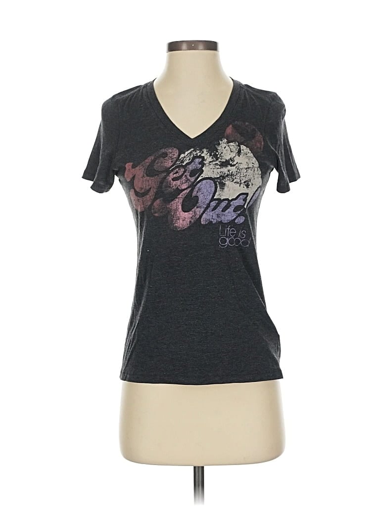 Pre-owned Life Is Good Short Sleeve T-shirt In Gray