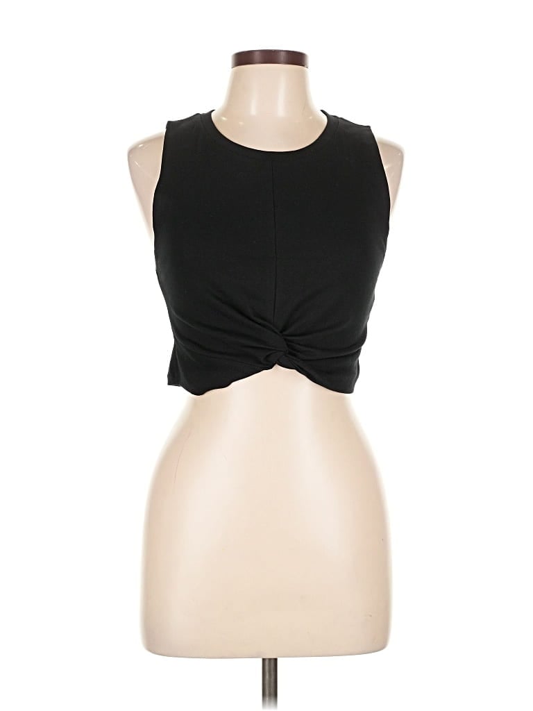 Pre-owned Zara Tank Top Black Strapless Neckline Tops