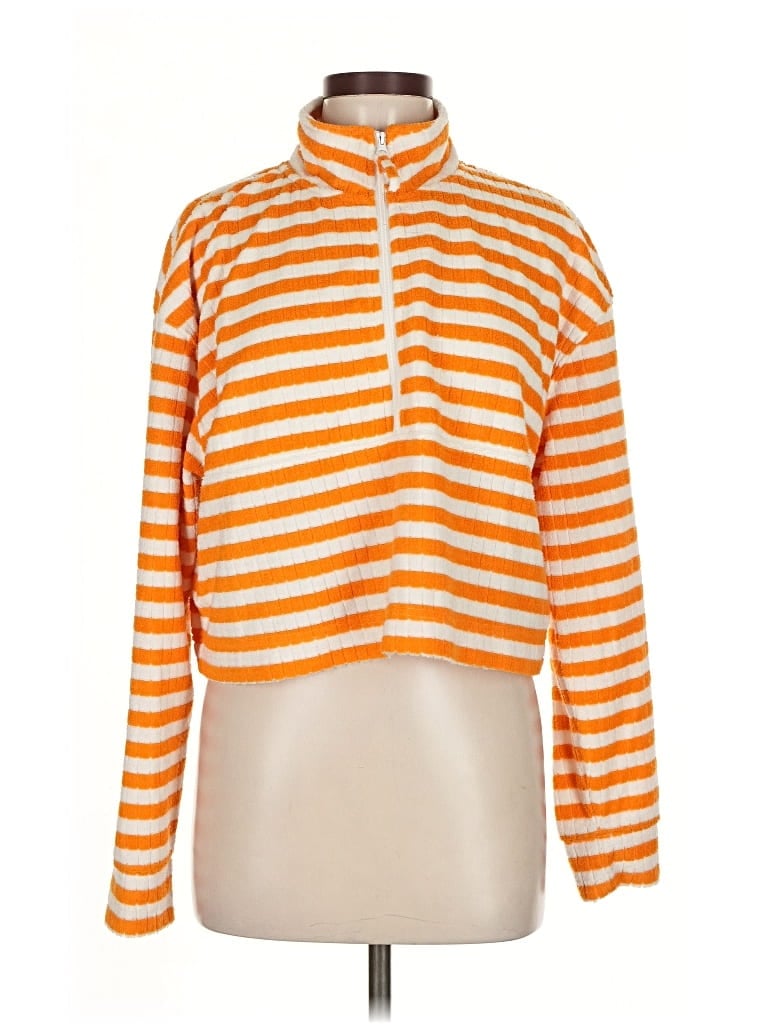 Pre-owned Sincerely Jules For Bandier Pullover Sweater In Orange