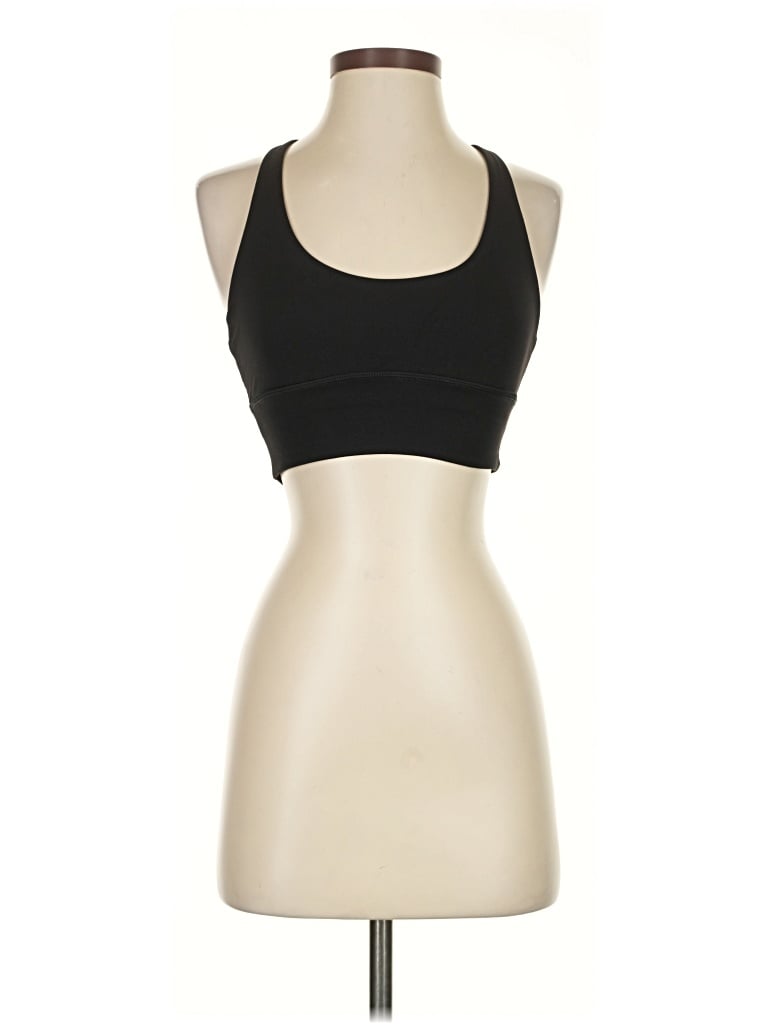 Pre-owned Lululemon Athletica Tank Top Black Halter Neckline Tops