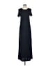 DKNY 100% Rayon Solid Black Casual Dress Size S - photo 1
