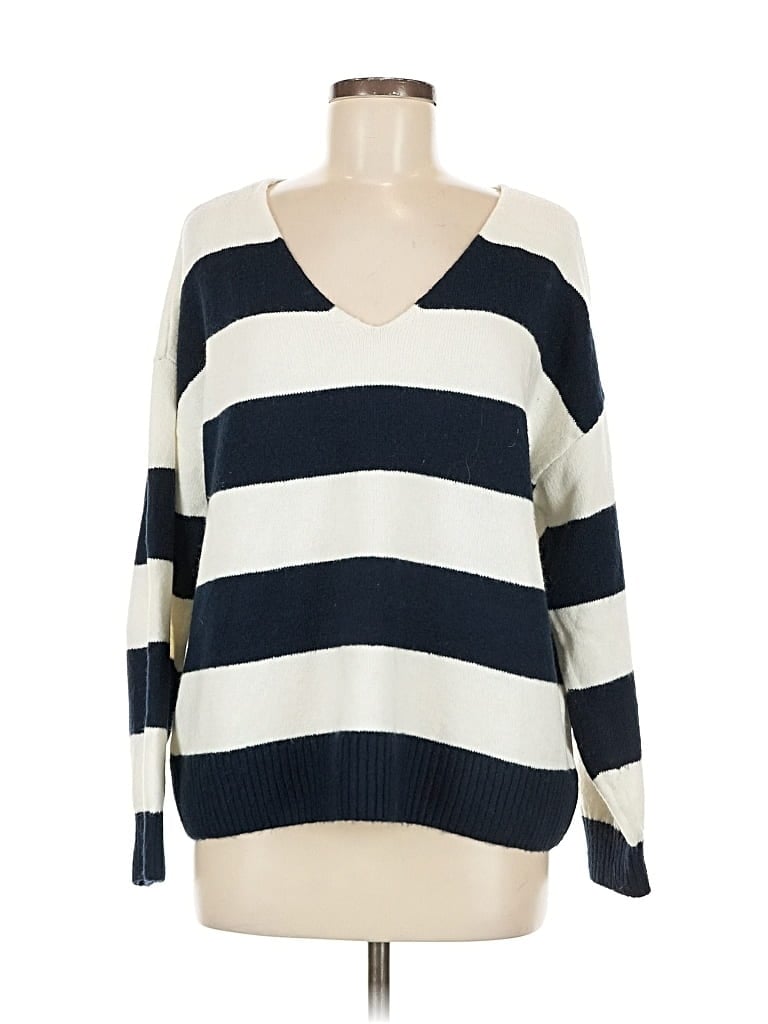 Pre-owned Vince Camuto Pullover Sweater In White