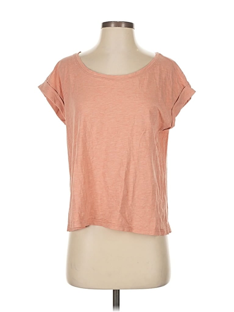 Pre-owned Garnet Hill Short Sleeve T-shirt In Orange