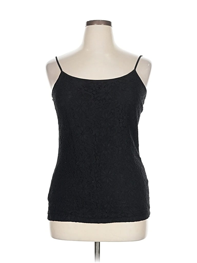 Pre-owned Ann Taylor Loft Outlet Sleeveless Top Black Sweetheart Neckline Tops