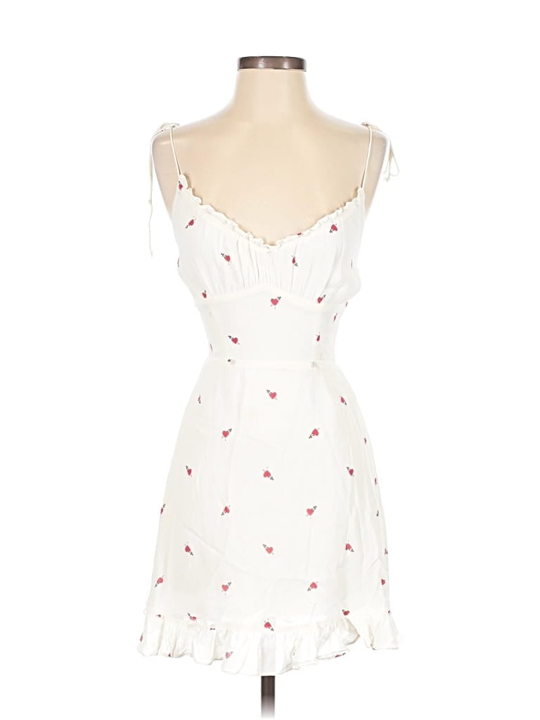 Pre-owned Reformation Cocktail Dress In White