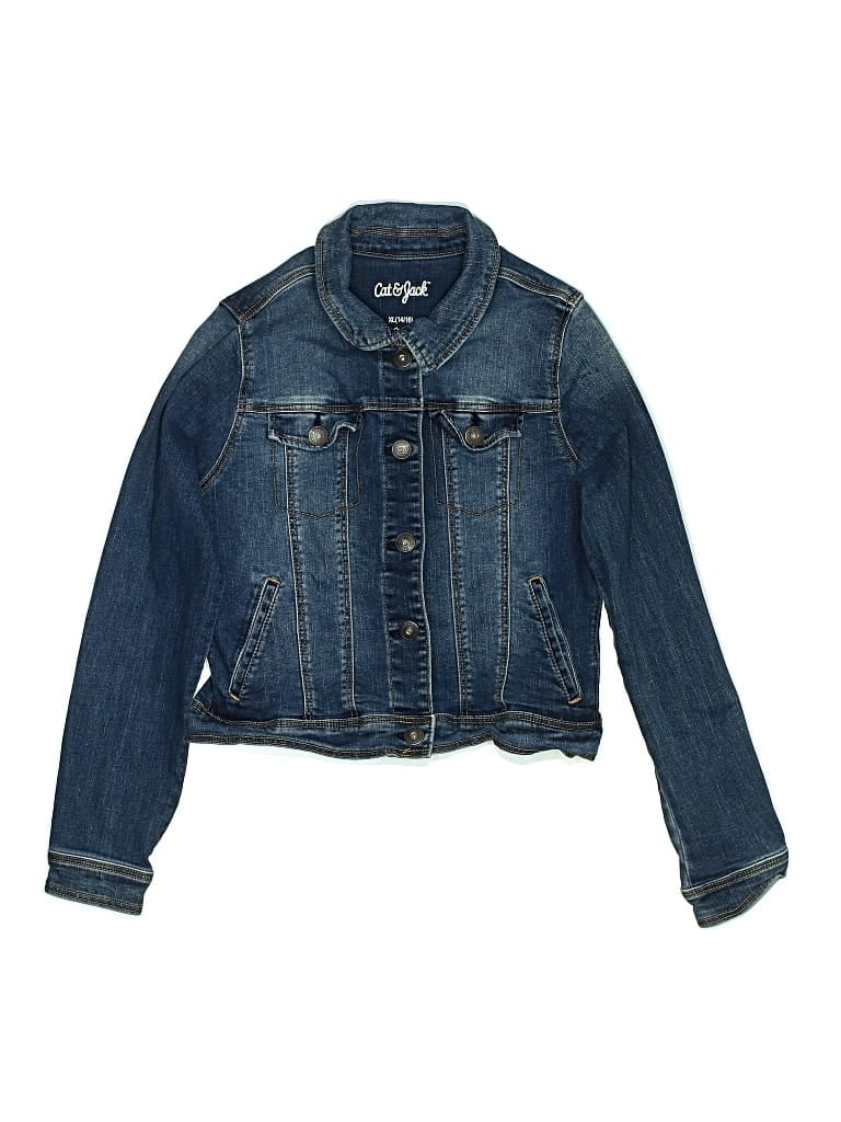 Pre-owned Cat & Jack Kids' Denim Jacket In Blue