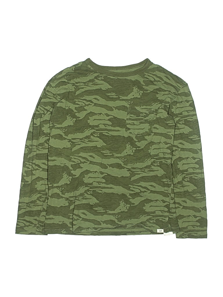 Pre-owned Gap Kids' Long Sleeve T-shirt In Green