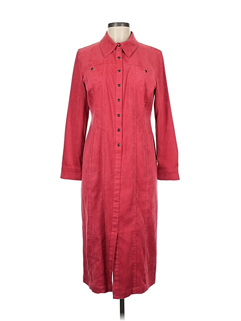 Pre-owned Talbots Casual Dress In Burgundy