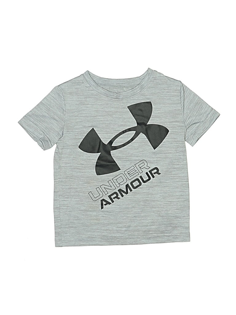 Pre-owned Under Armour Kids' Short Sleeve T-shirt In Gray