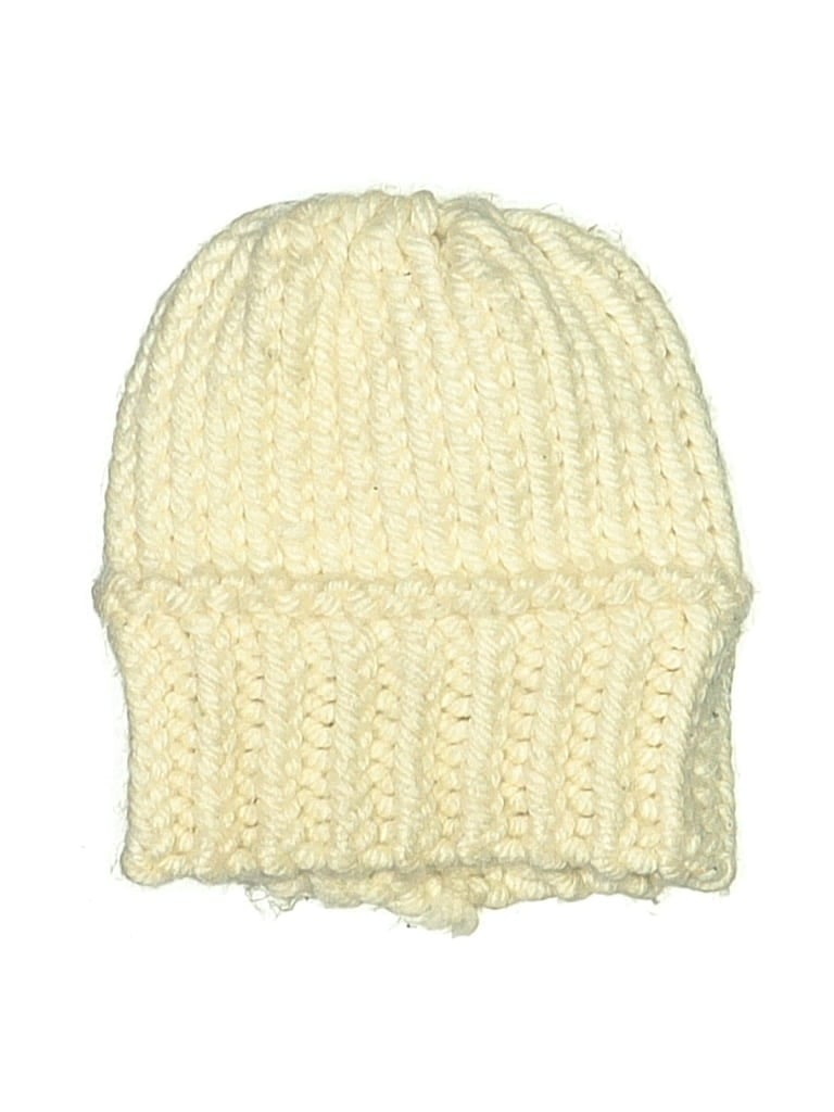 Pre-owned Unbranded Beanie Hat In White