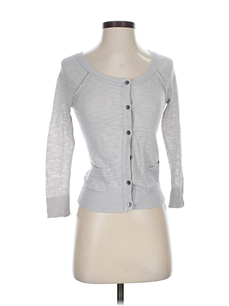 Pre-owned American Eagle Outfitters Cardigan Sweater In Gray
