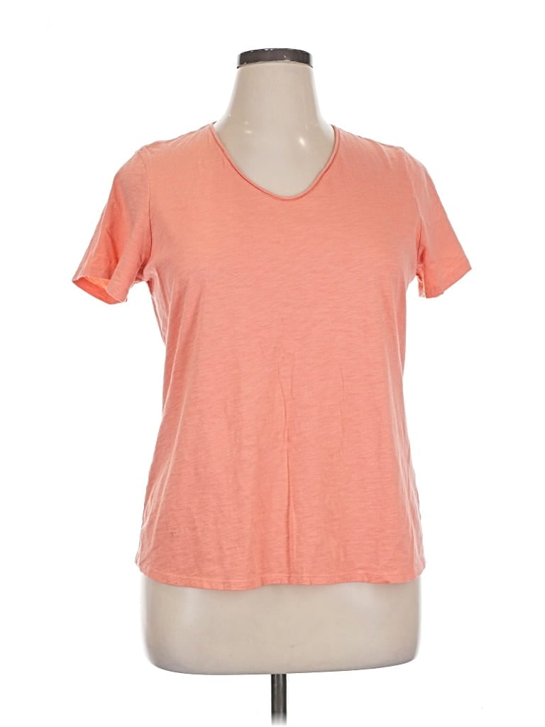 Pre-owned L.l.bean Short Sleeve T-shirt In Orange
