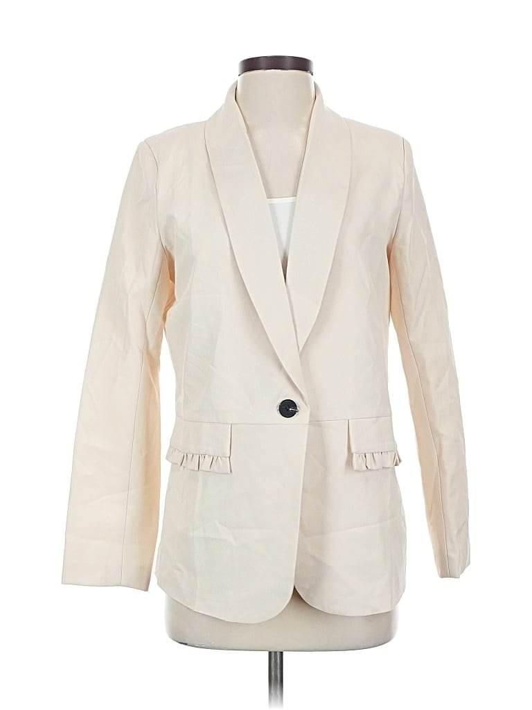 Pre-owned Unbranded Blazer Jacket In White
