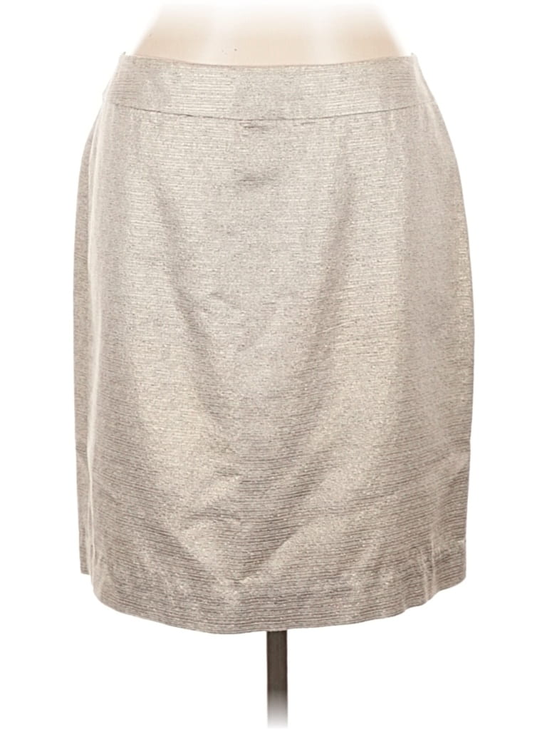 Pre-owned Ann Taylor Loft Formal Skirt In Silver