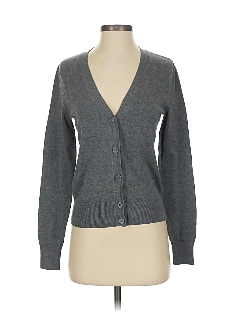 Pre-owned Assorted Brands Cardigan Sweater In Gray