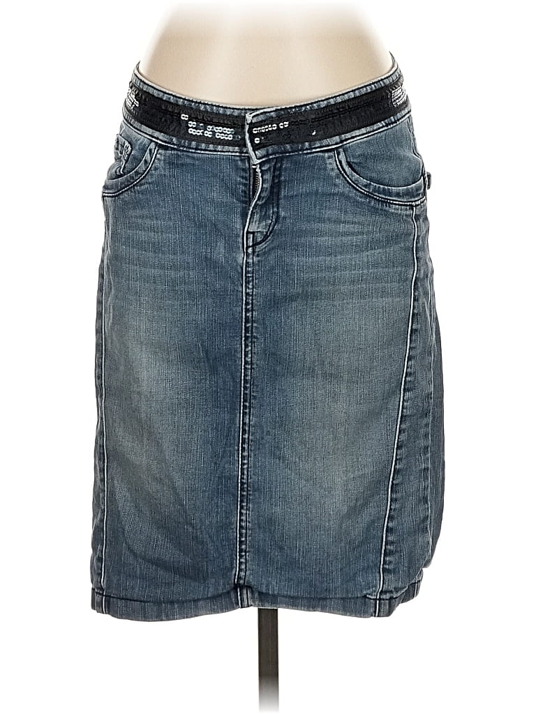 Pre-owned Esprit Denim Skirt In Blue