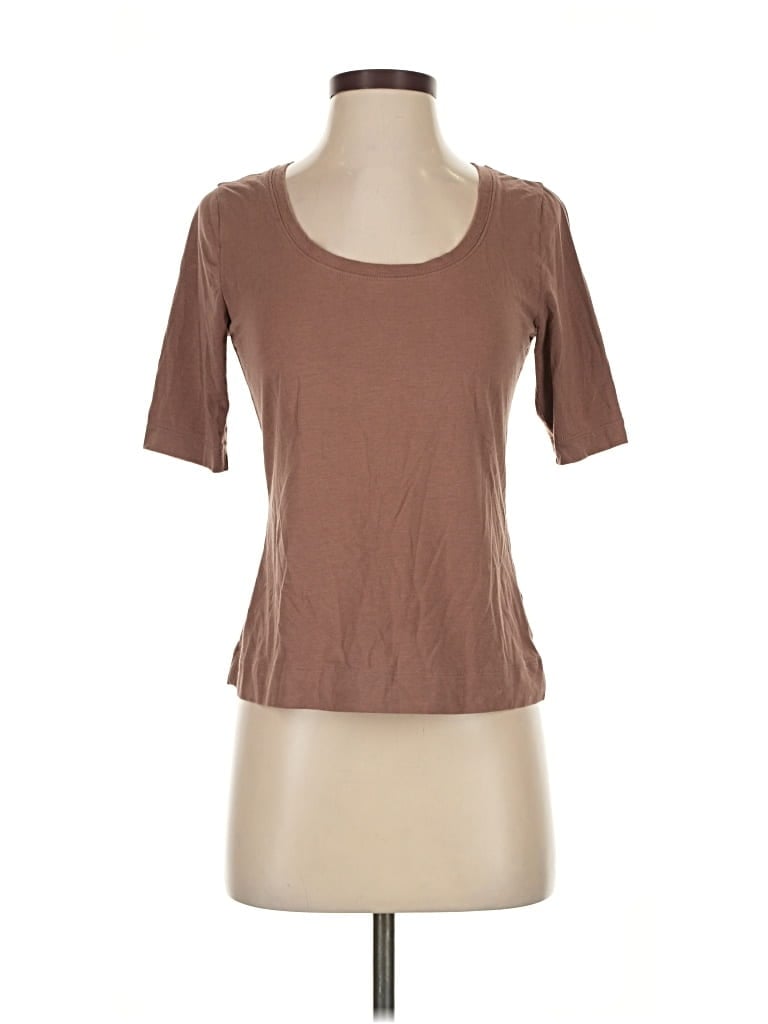 Pre-owned Athleta Short Sleeve T-shirt In Brown
