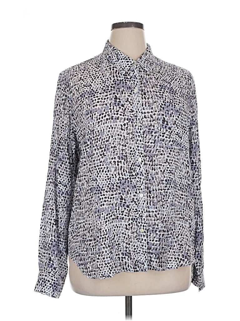 Pre-owned Rails Long Sleeve Blouse In Blue