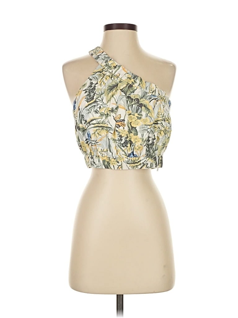 Pre-owned Abercrombie & Fitch Sleeveless Blouse In Yellow