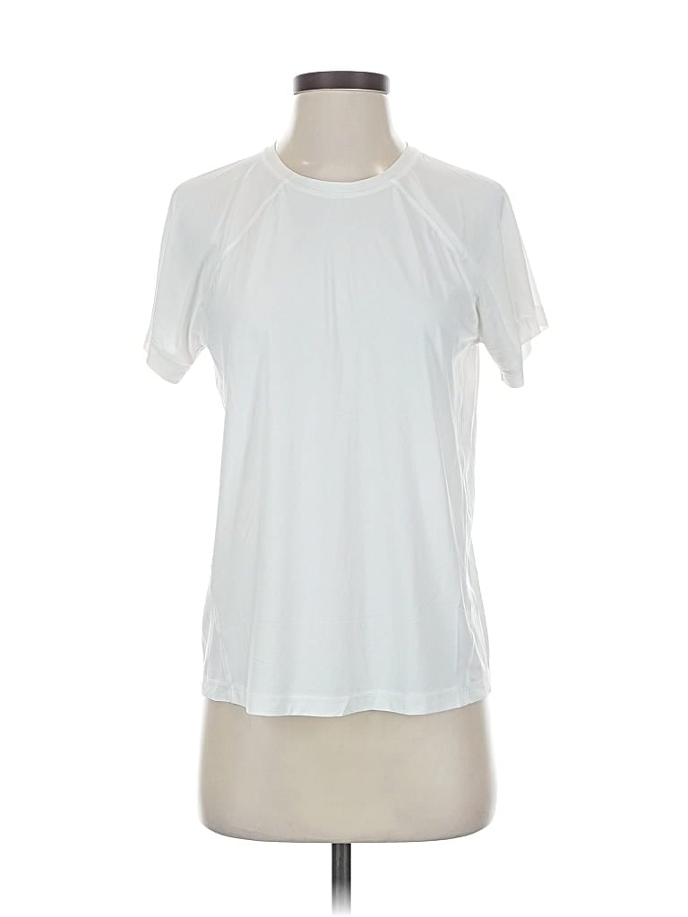 Pre-owned Athleta Active T-shirt In White