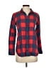 J.Crew Plaid Red Long Sleeve Button-Down Shirt Size 0 - photo 1