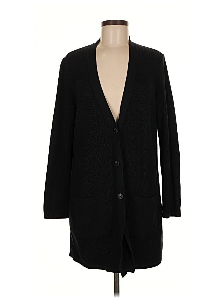 Pre-owned Jjill Cardigan Sweater In Black