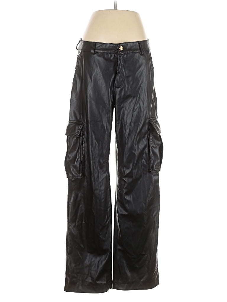 Pre-owned Zara Cargo Pants In Black