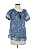 Joie Blue Short Sleeve Blouse Size XS - photo 1