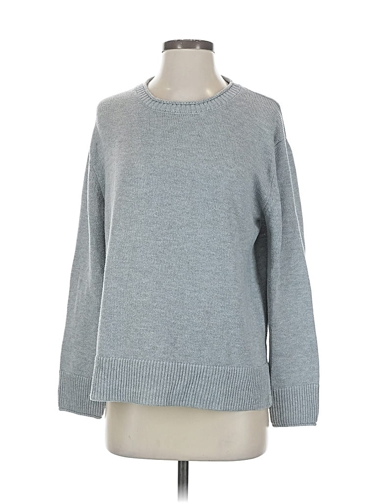 Pre-owned Ella Moss Pullover Sweater In Gray