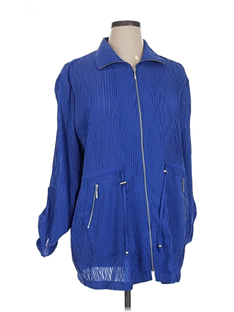 Pre-owned Travelers By Chico's Kimono In Blue