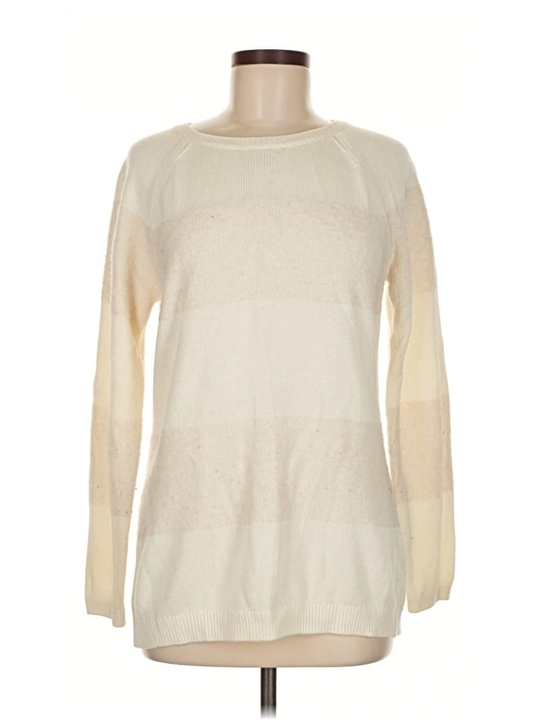 Pre-owned Calvin Klein Pullover Sweater In White