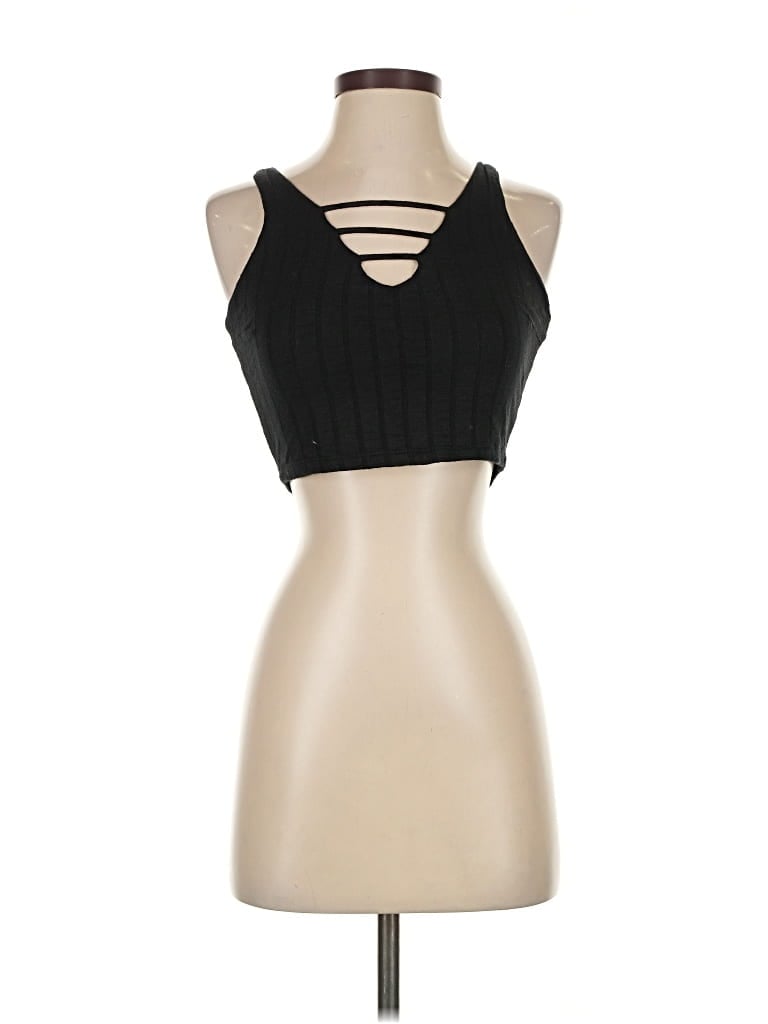Pre-owned Lucy Love Tank Top Black Strapless Neckline Tops