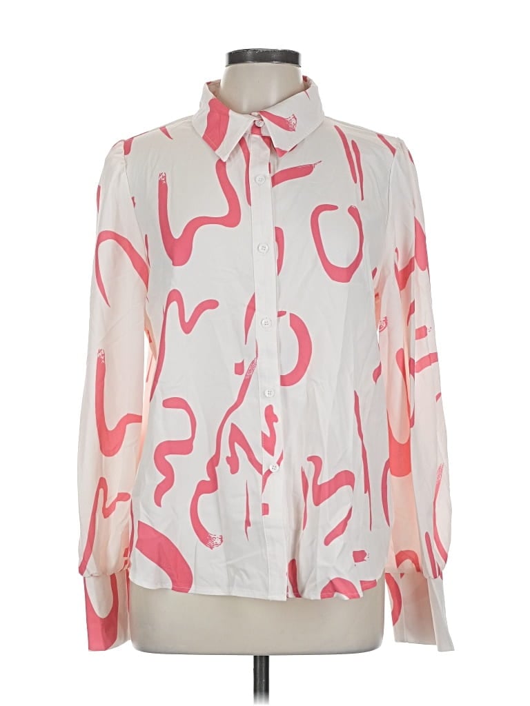 Assorted Brands Long Sleeve Blouse In White