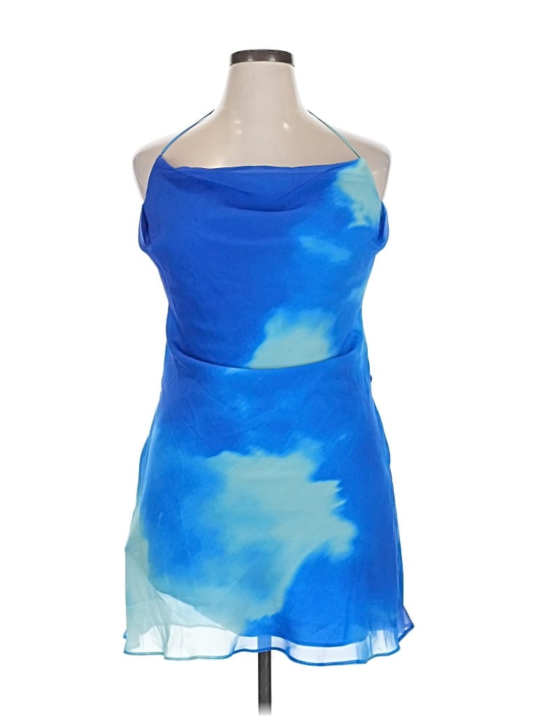 Pre-owned Asos Design Cocktail Dress In Blue
