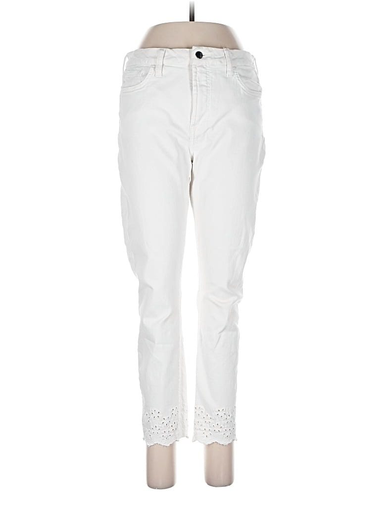 Pre-owned Jen7 By 7 For All Mankind Jeans In White