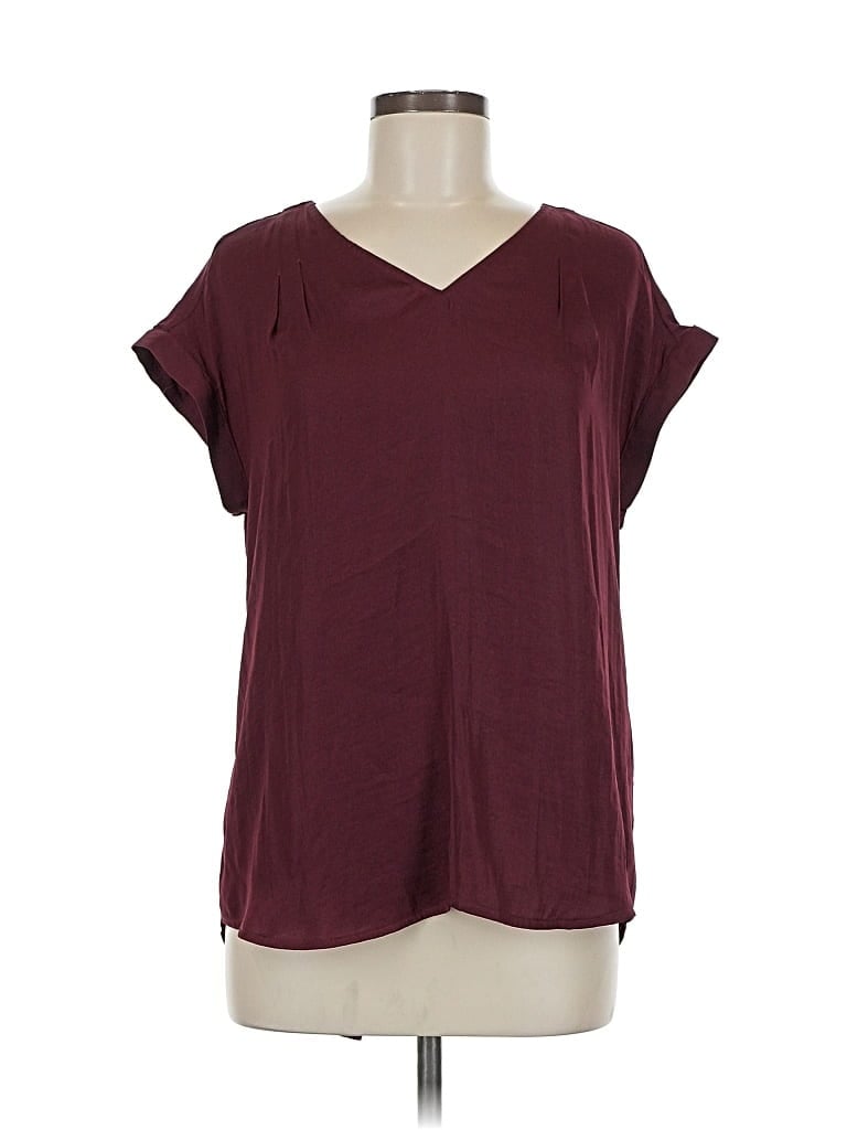 Pre-owned Simply Vera Vera Wang Casual Dress In Burgundy